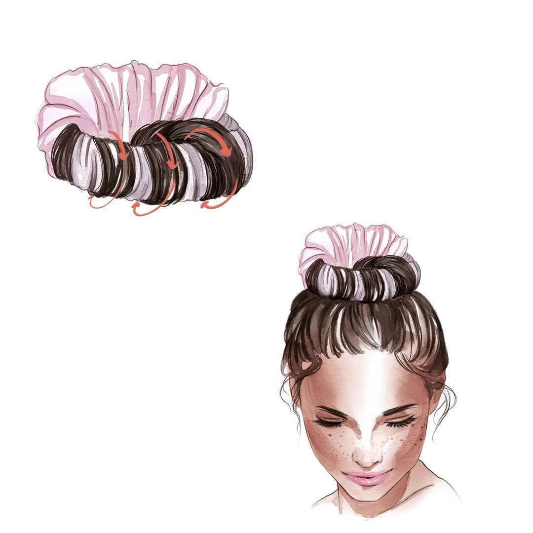 Lockenwickler Scrunchie - Locken im Schlaf ohne Hitze!